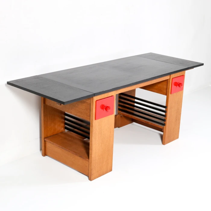 Art Deco Modernist Desk or Writing Table by Hendrik Wouda for Pander, 1920s